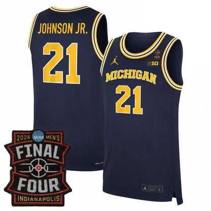 Michigan Wolverines Men's Basketball 25/26 All Stitched Jersey - Final Four Patch