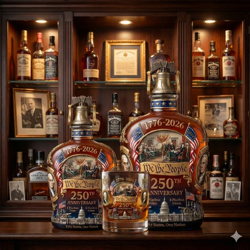 America 250th Anniversary Whiskey Bottle